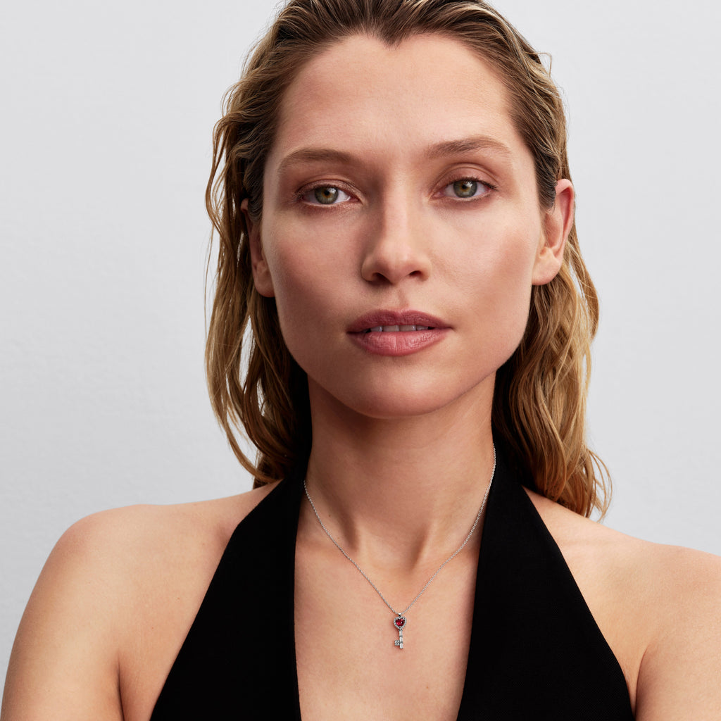 Pandora Elevated Heart Key Collier Necklace