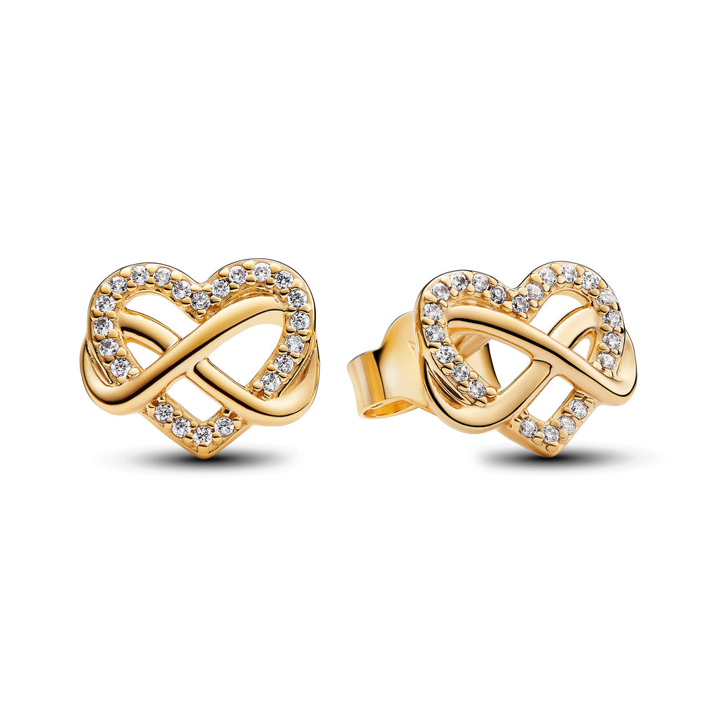 Pandora 14k Gold Plated Infinity Heart Gift Set