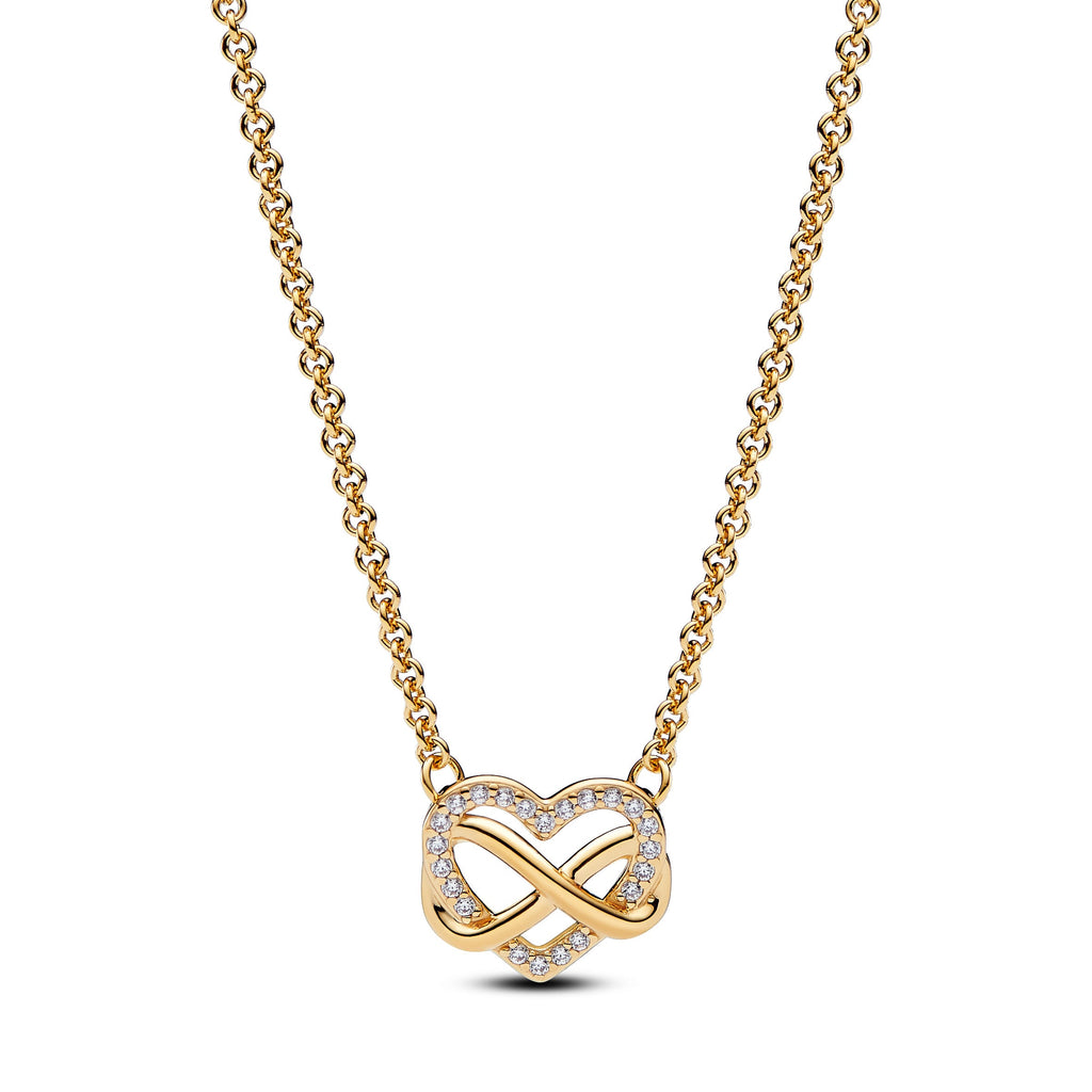 Pandora 14k Gold Plated Infinity Heart Gift Set