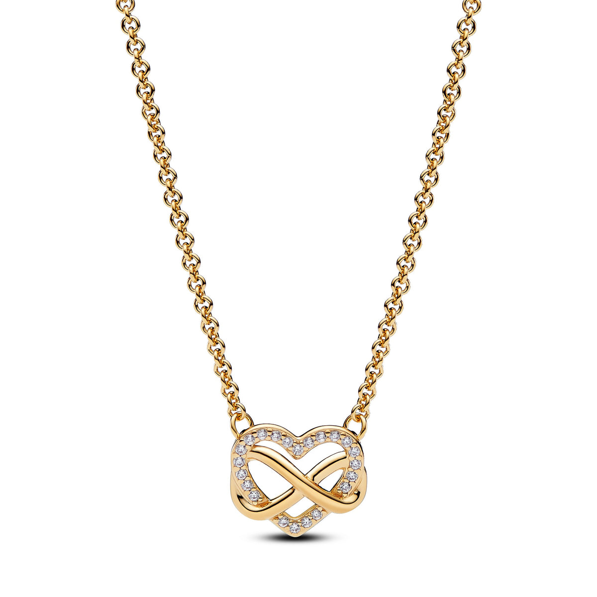 Pandora 14k Gold Plated Infinity Heart Gift Set