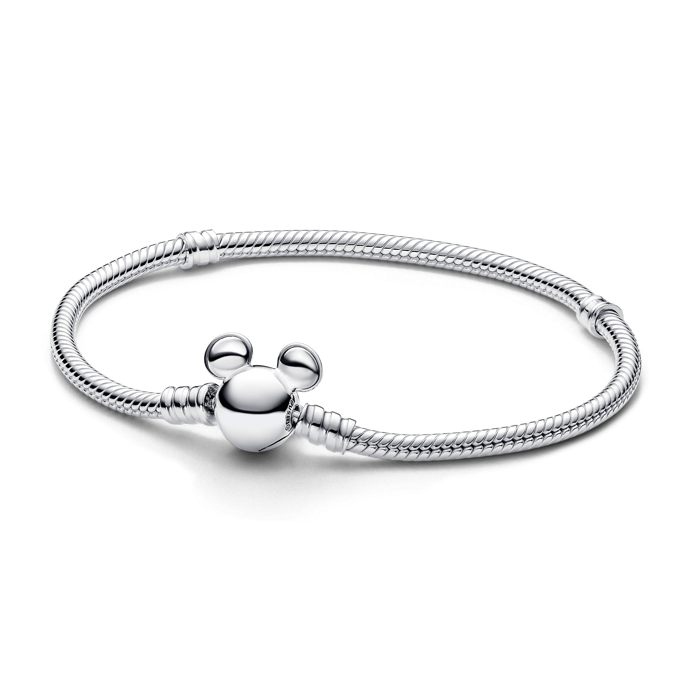 Pandora Disney Mickey Mouse Clasp Moments Snake Chain Bracelet
