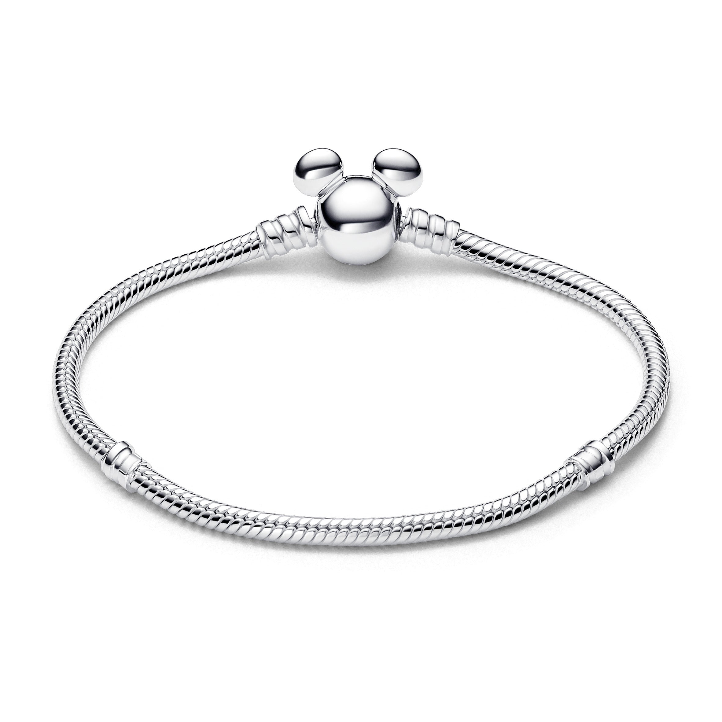 Pandora Disney Mickey Mouse Clasp Moments Snake Chain Bracelet