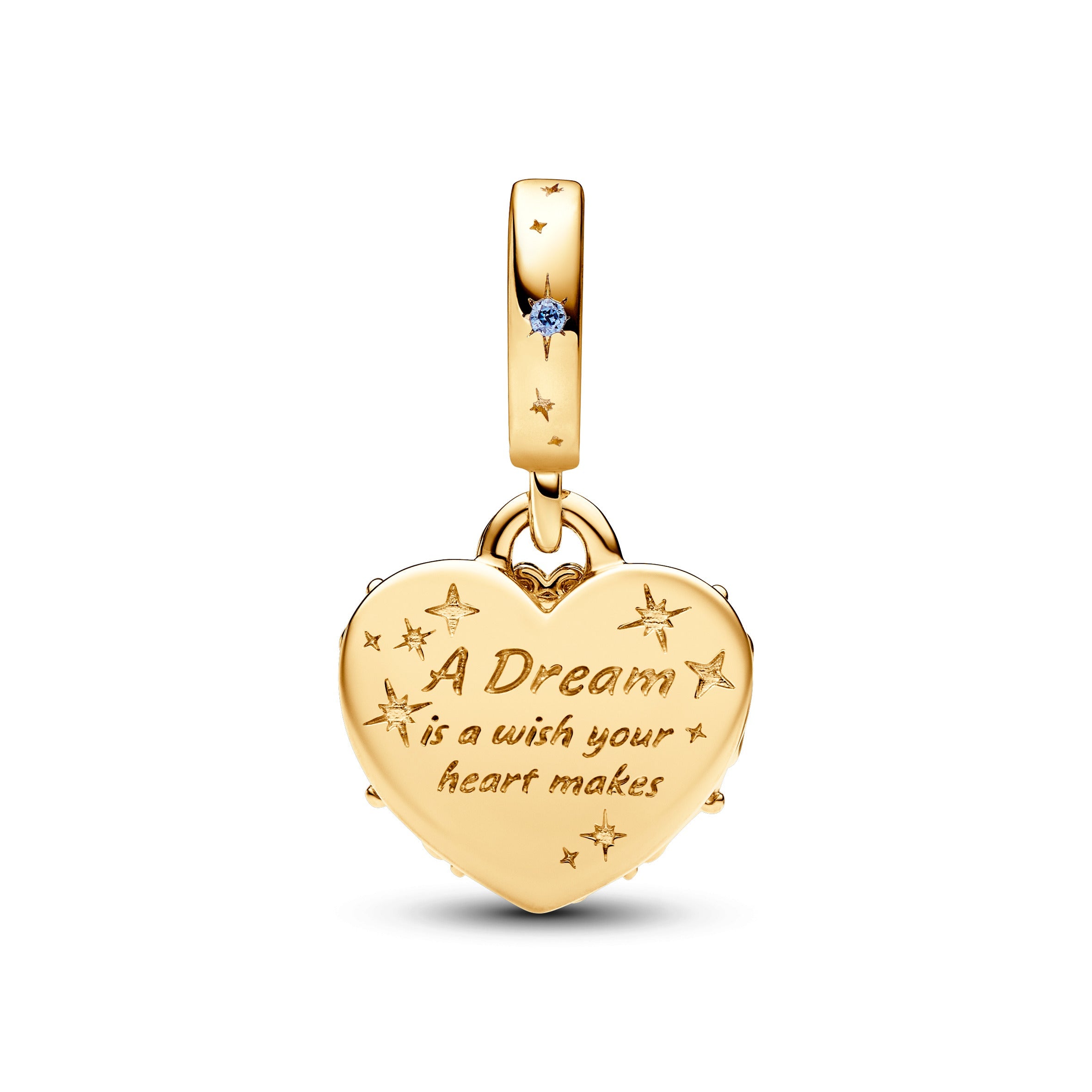 Pandora Disney Cinderella's Carriage & Heart Double Dangle Charm