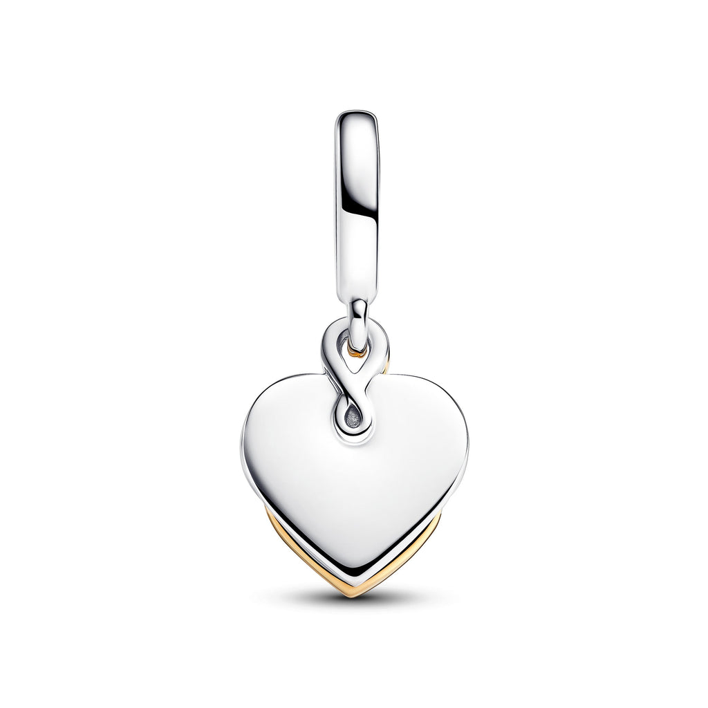 Pandora Lab-grown Diamond Engravable Mom Double Dangle Charm