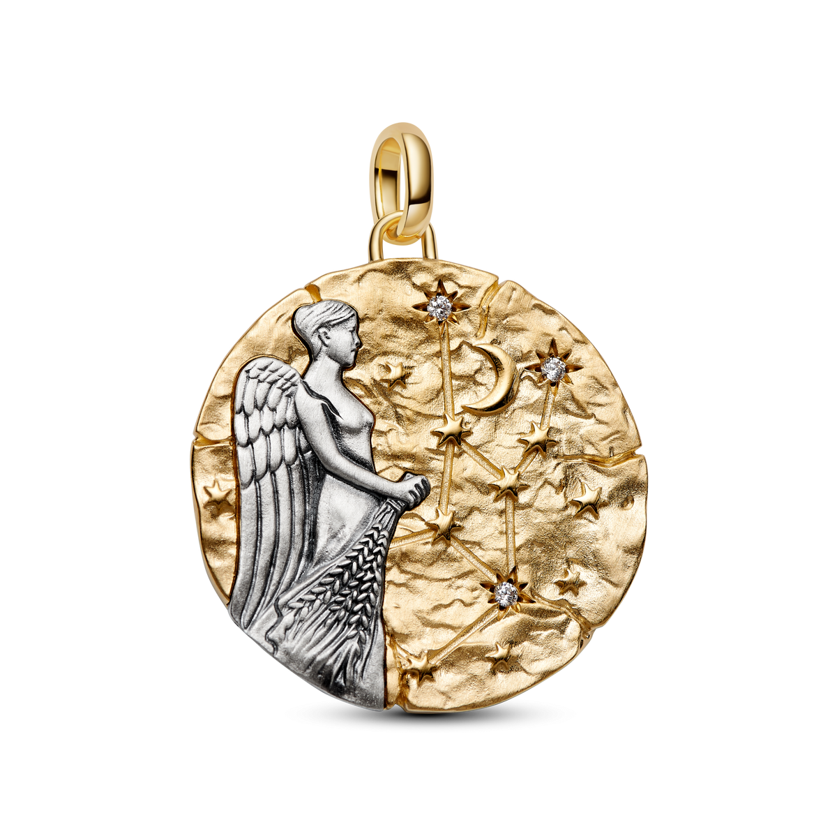 Virgo Zodiac Oversized Medallion Charm