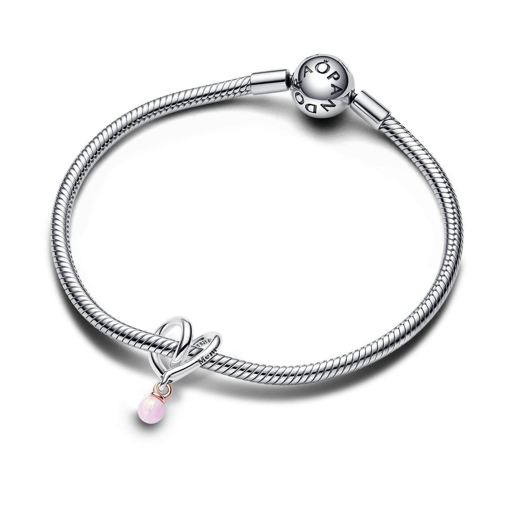 Pandora Two-Tone Wrapped Heart Charm