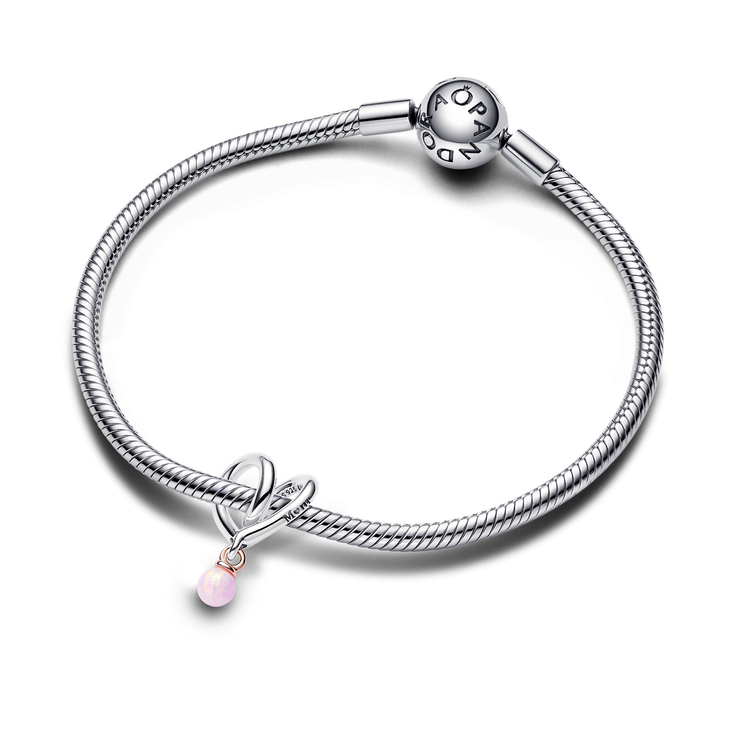 Pandora Two-Tone Wrapped Heart Charm