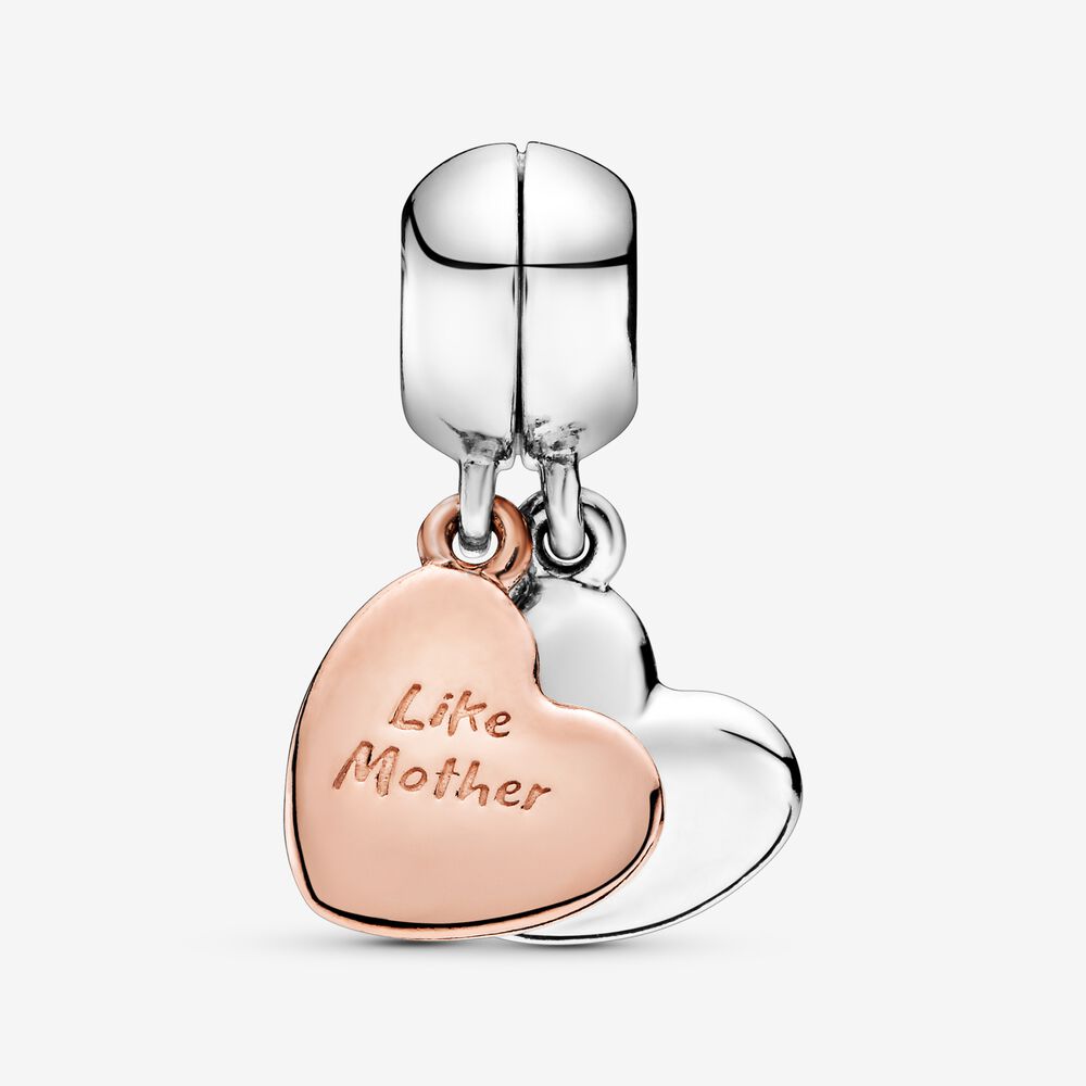 Pandora Mother & Daughter Heart Split Dangle Charm
