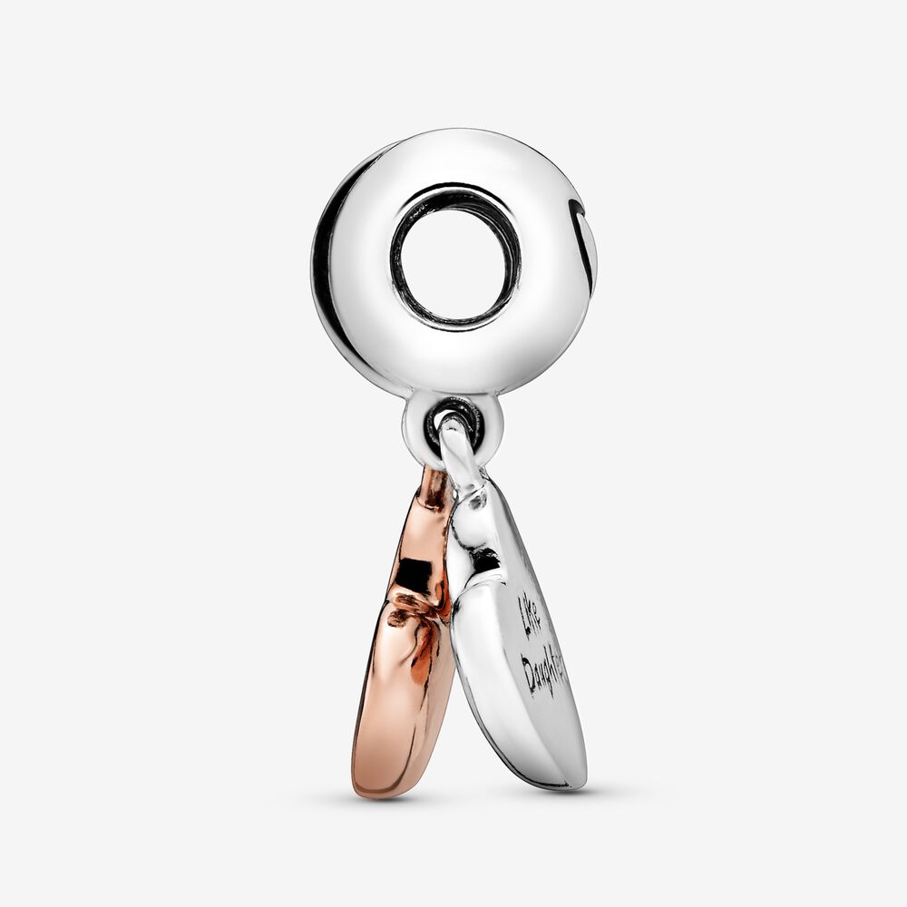 Pandora Mother & Daughter Heart Split Dangle Charm