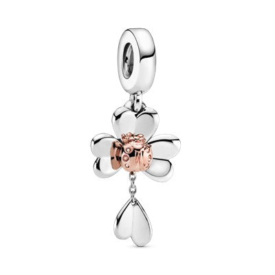 Pandora Clover & Ladybird Dangle Charm