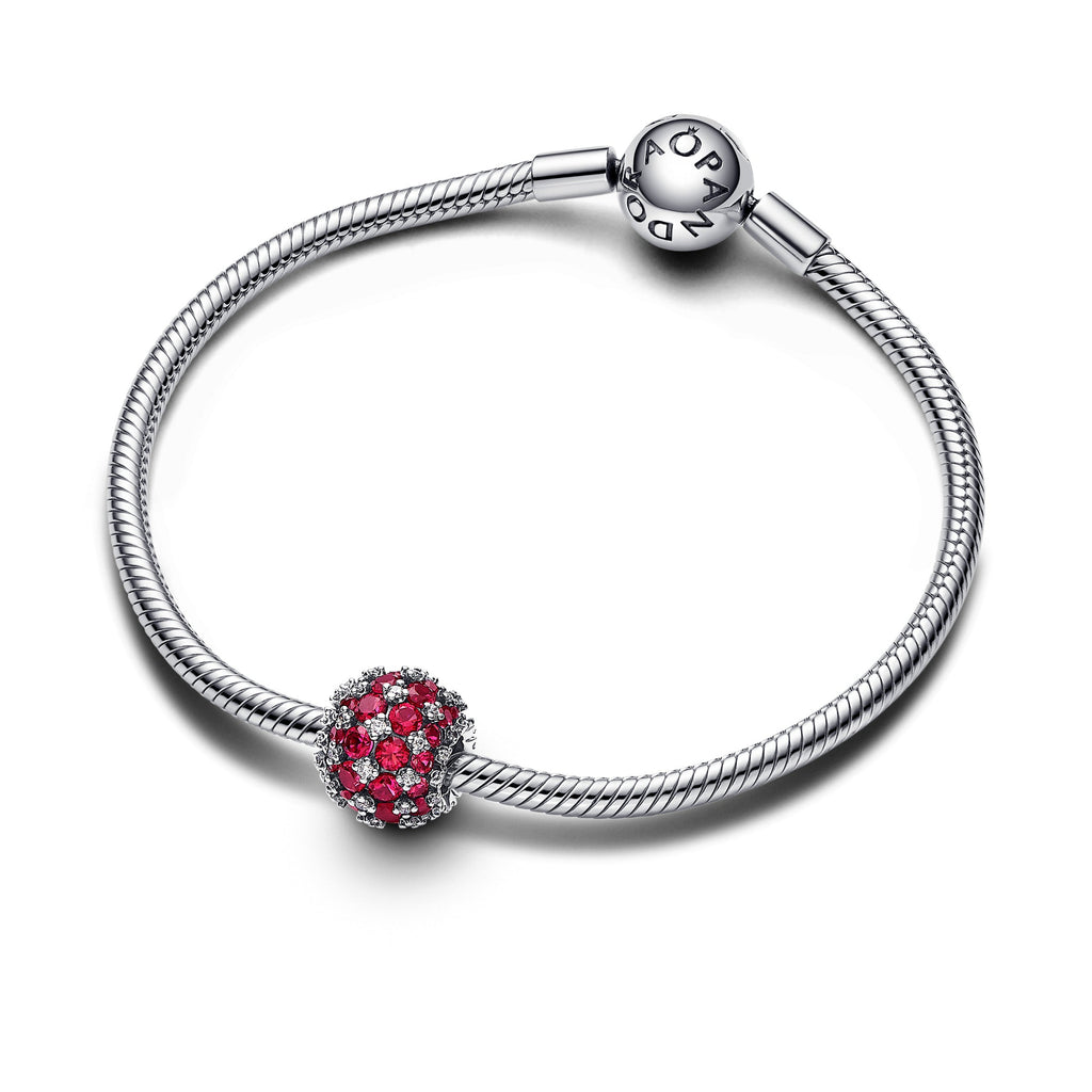 Pandora Sparkling Pave Round Pink Charm