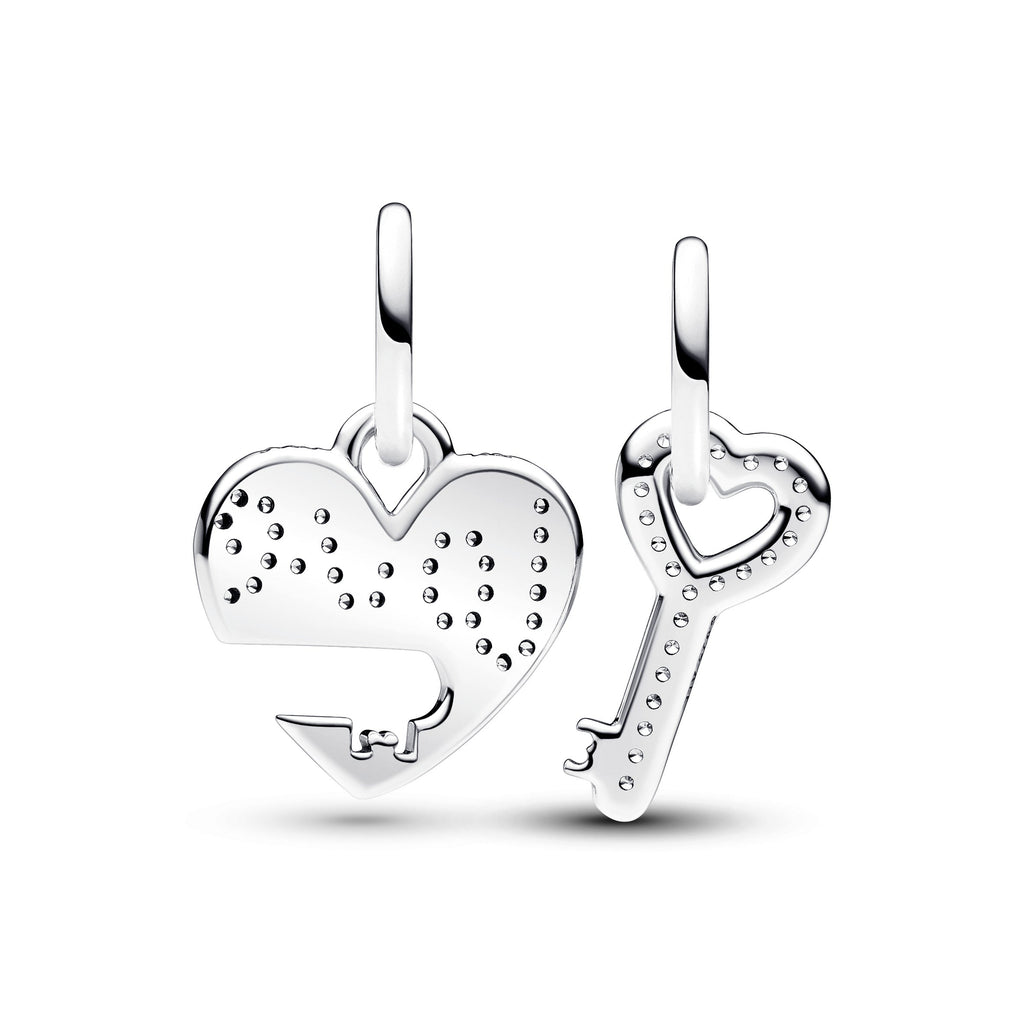 Pandora Splittable Heart & Key Dangle Charm