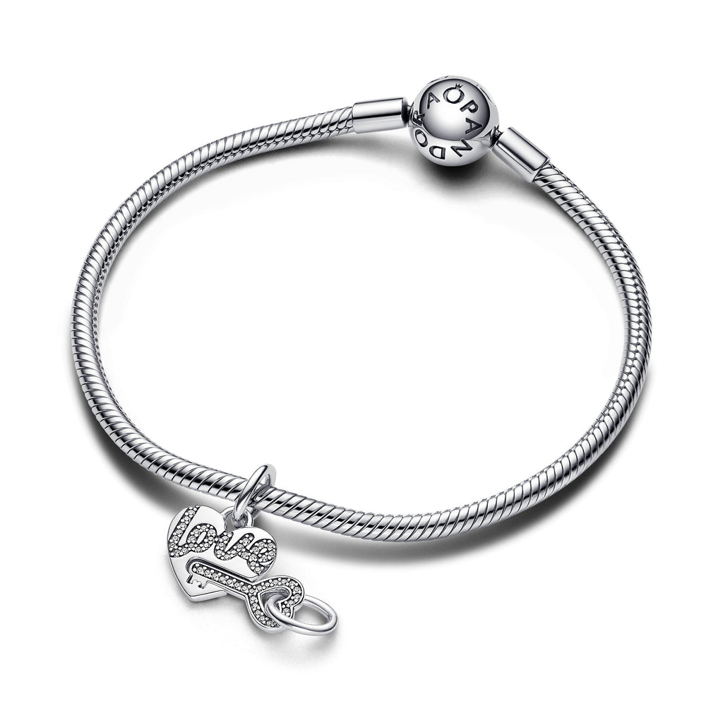 Pandora Splittable Heart & Key Dangle Charm