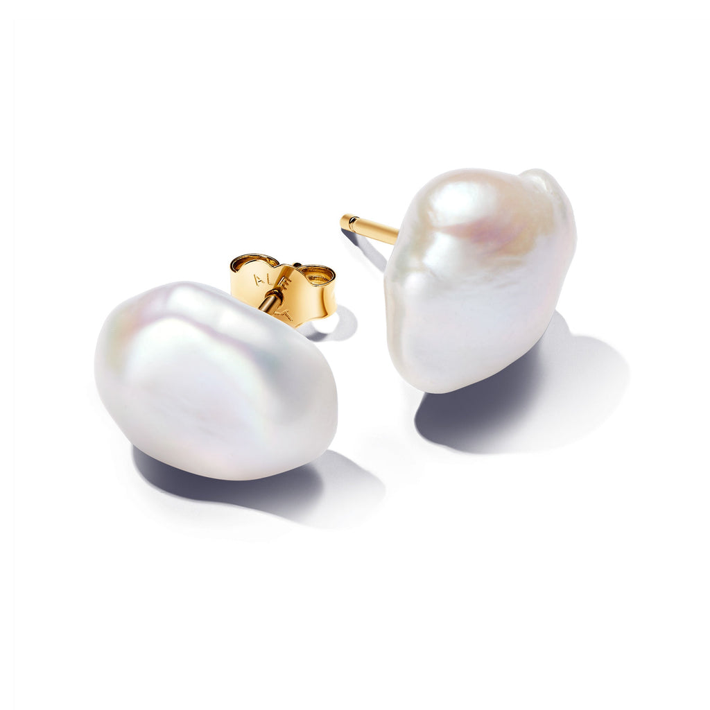 Pandora Baroque Treated Freshwater Pearl Stud Earrings