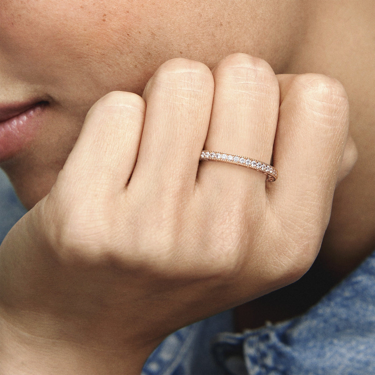 Pandora Sparkle & Hearts Ring