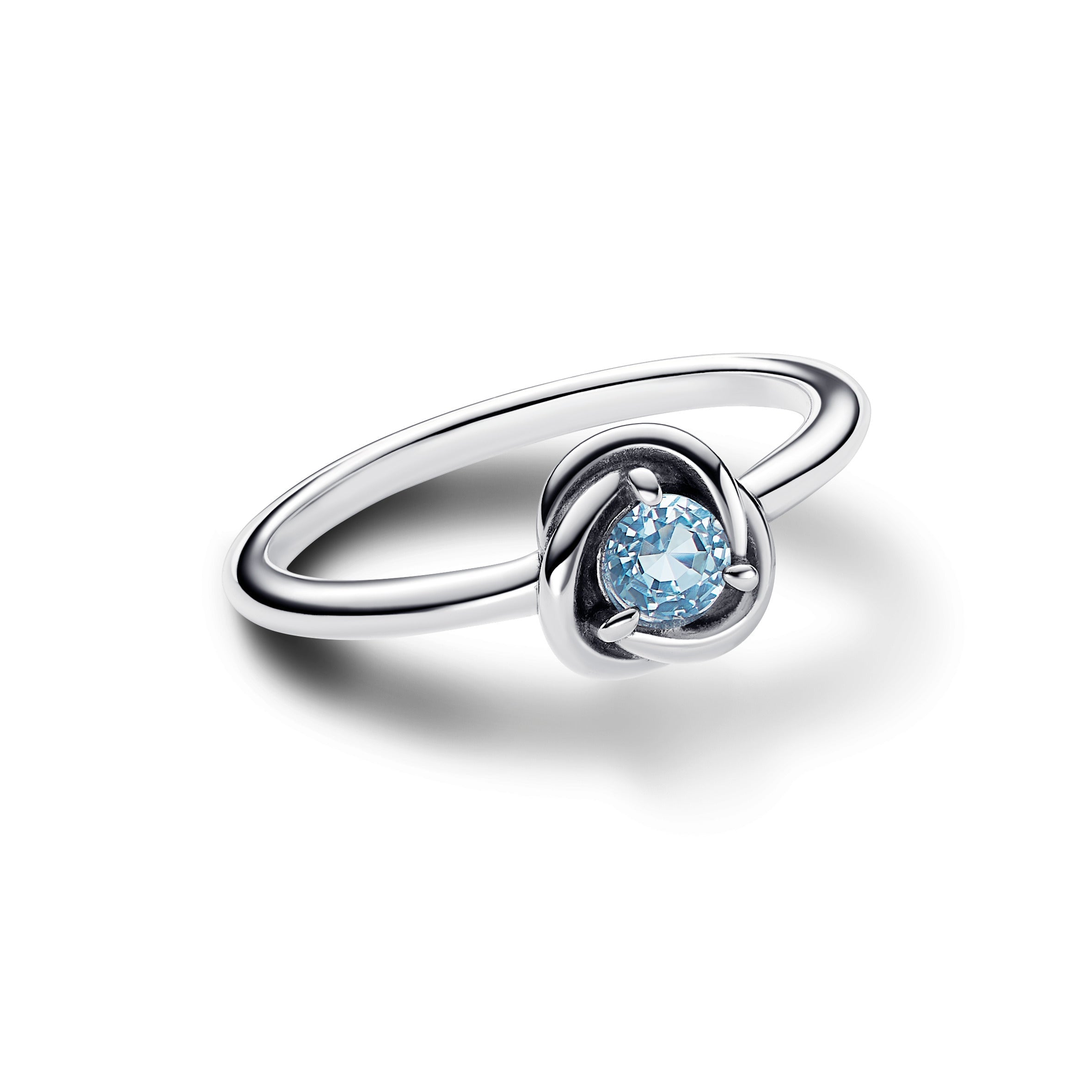 Pandora Sea Aqua Blue Eternity Circle Ring