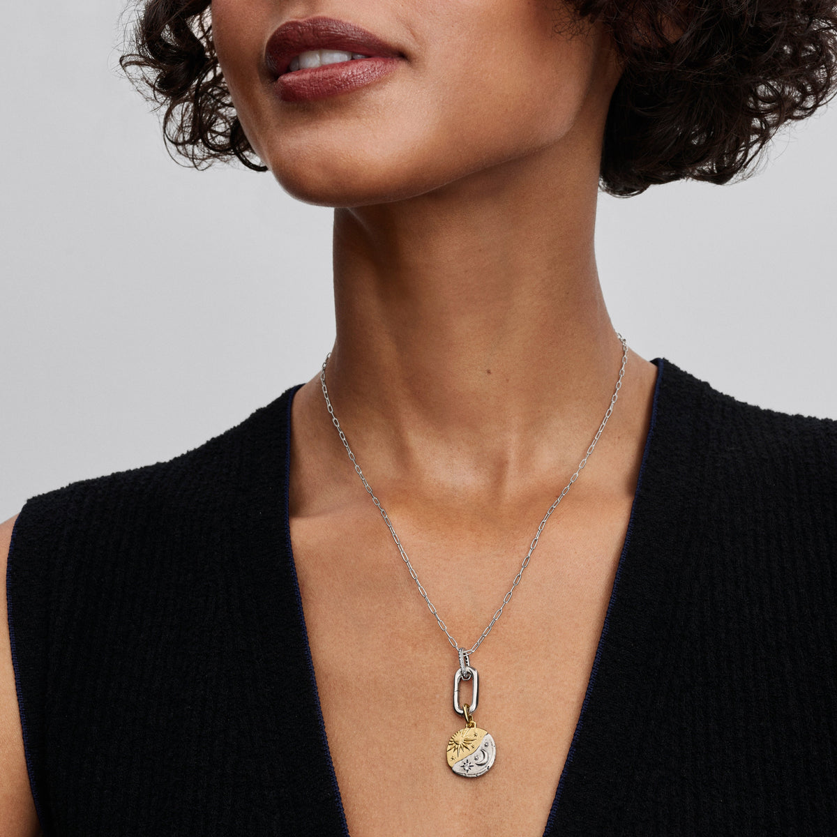 Pandora Sun and Moon Medallion Charm