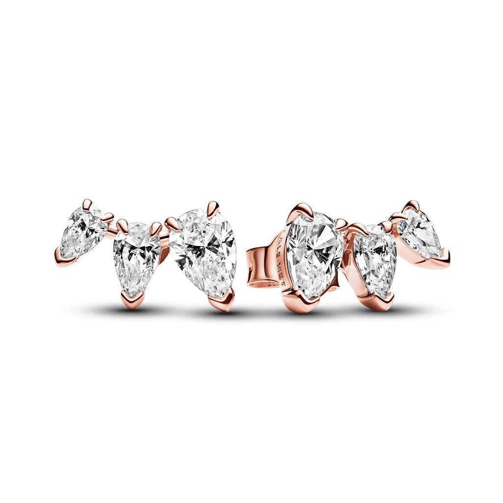 Pandora Sparkling Pear Stud Earrings