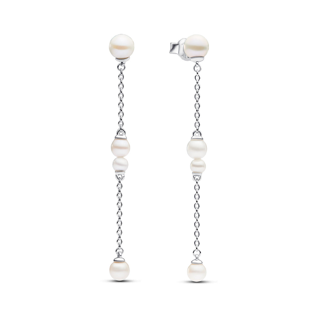 Pandora Treated Freshwater Pearl Drop Earrings
