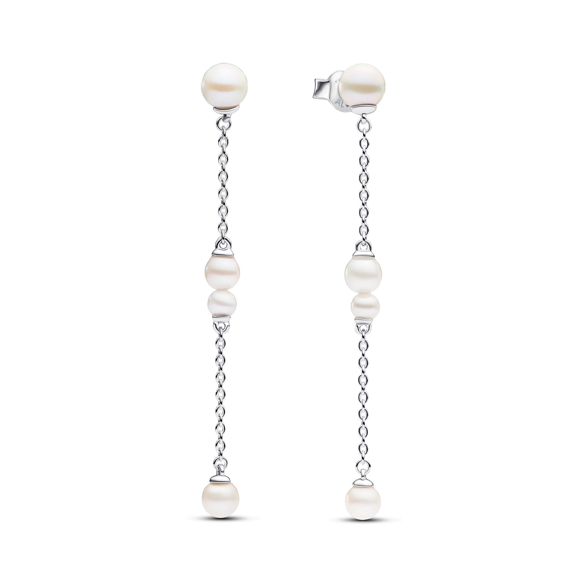 Pandora Treated Freshwater Pearl Drop Earrings