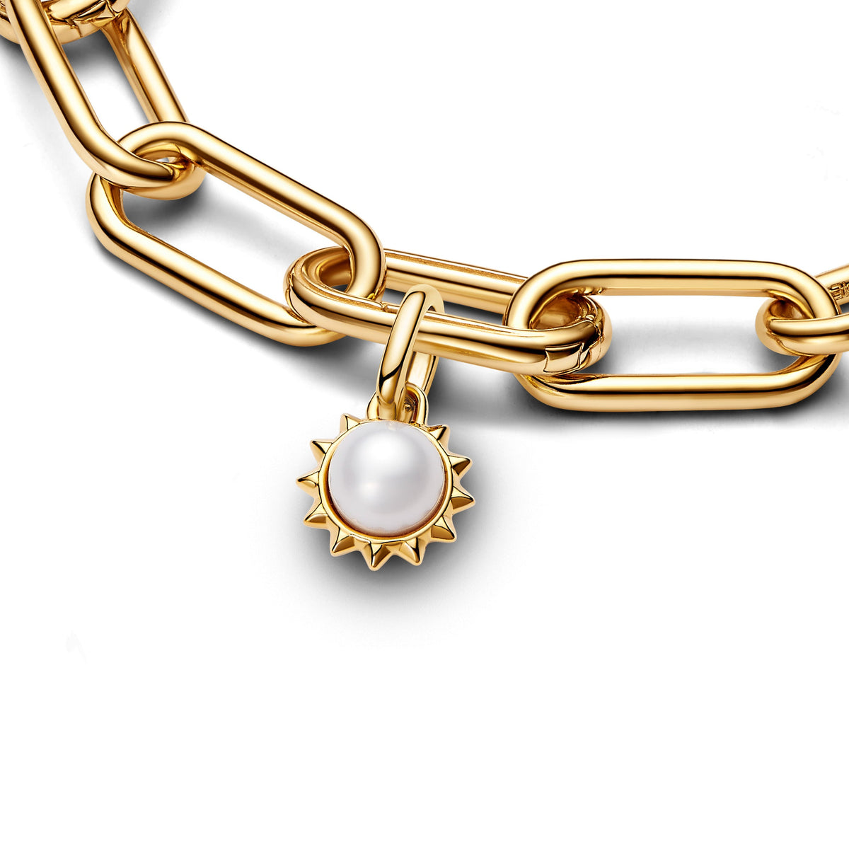 Pandora ME Treated Freshwater Pearl Sun Mini Dangle Charm