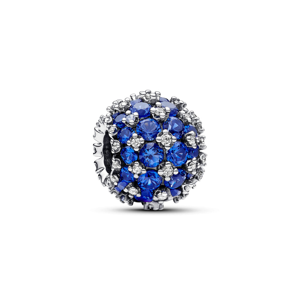 Pandora Sparkling Pave Round Blue Charm