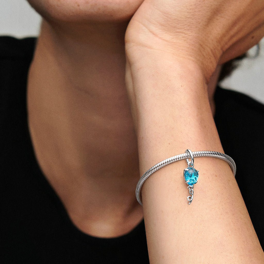 Pandora Blue Murano Glass Balloon Dangle Charm