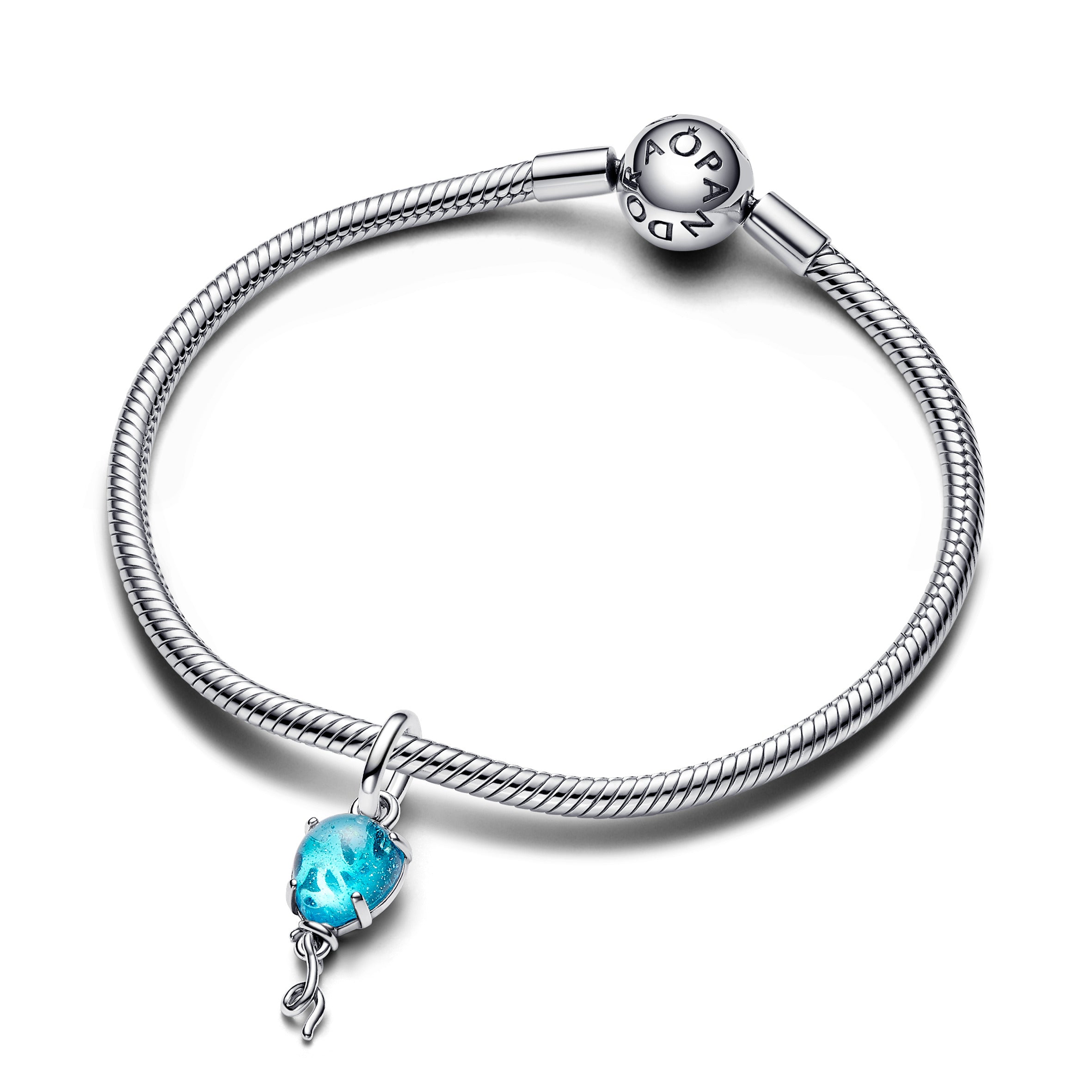 Pandora Blue Murano Glass Balloon Dangle Charm