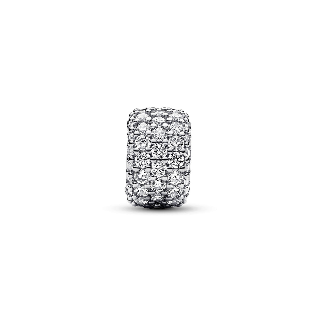 Pandora Sparkling Pave Triple-row Charm