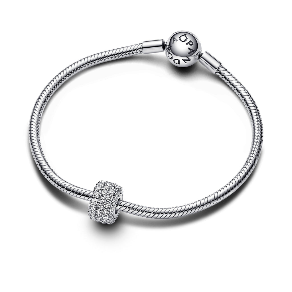 Pandora Sparkling Pave Triple-row Charm