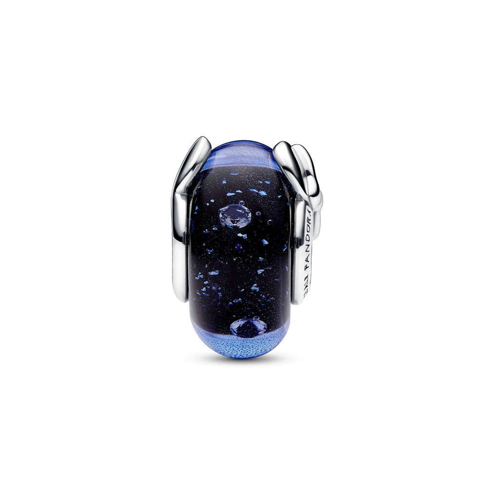 Pandora Disney Mickey Mouse & Minnie Mouse Blue Murano Glass Charm