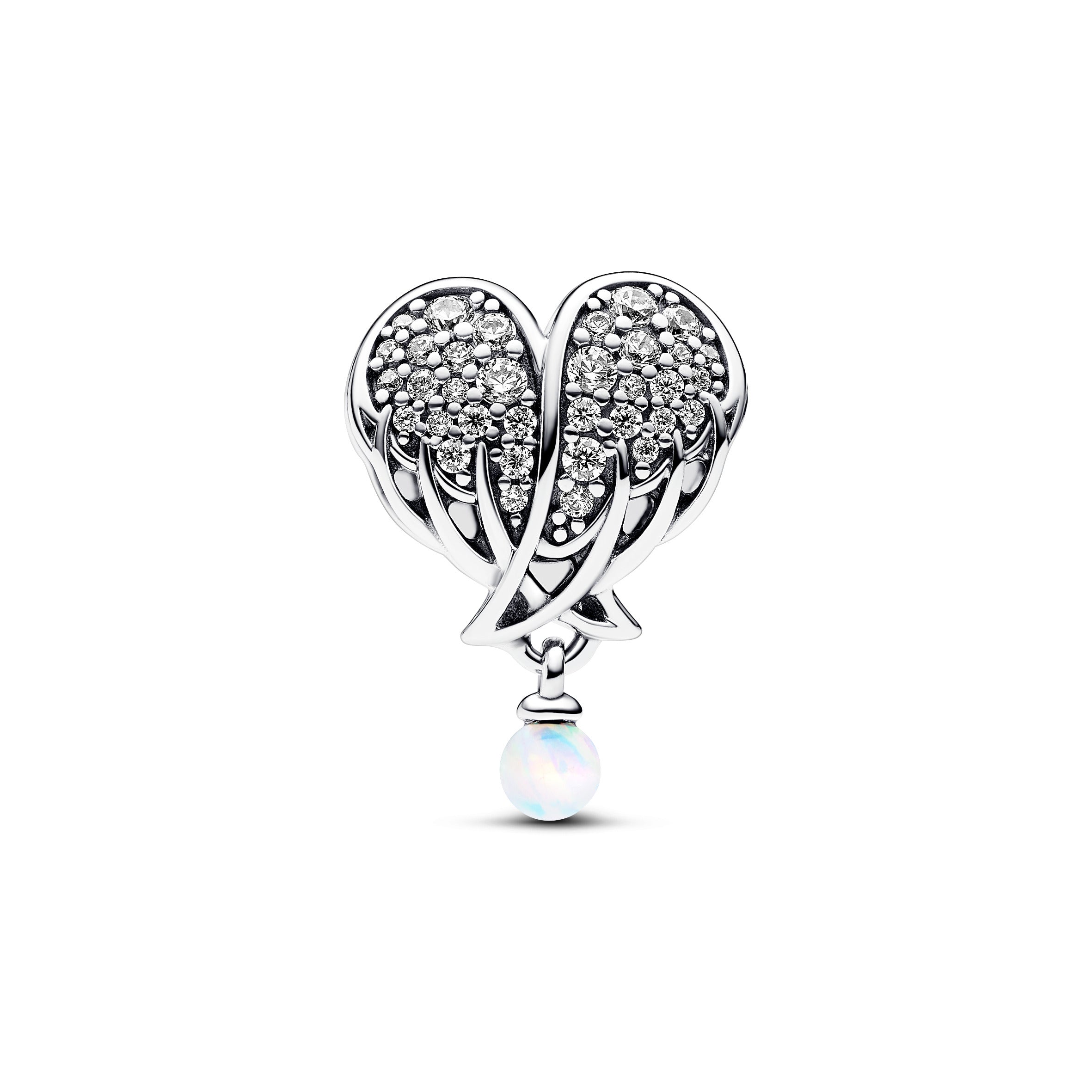 Pandora Sparkling Angel Wings & Heart Charm