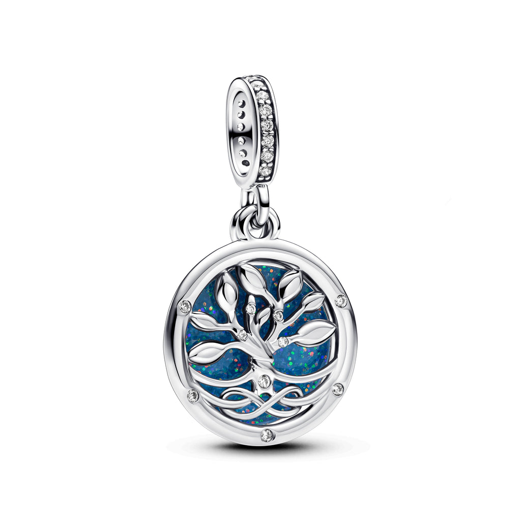 Pandora Glow-in-the-Dark Infinity Tree Double Dangle Charm