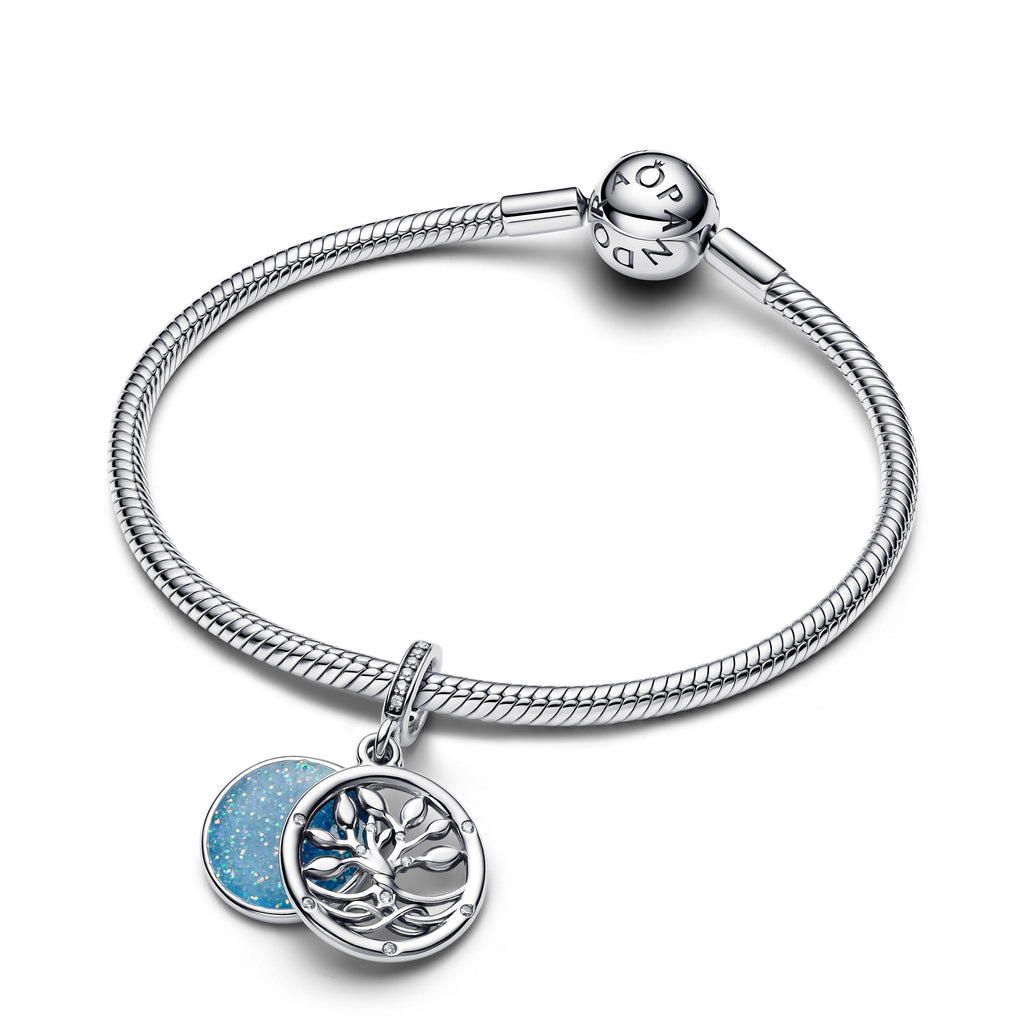 Pandora Glow-in-the-Dark Infinity Tree Double Dangle Charm