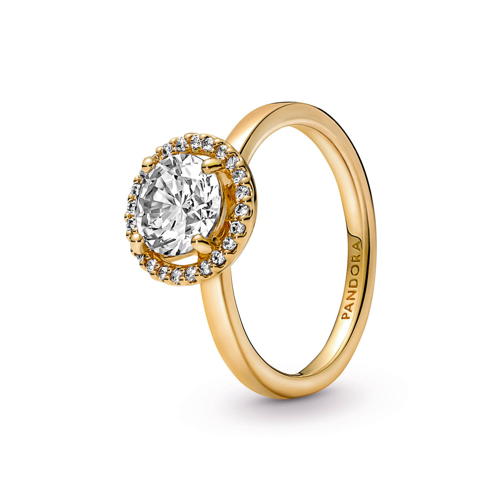 Pandora Sparkling Round Halo Ring