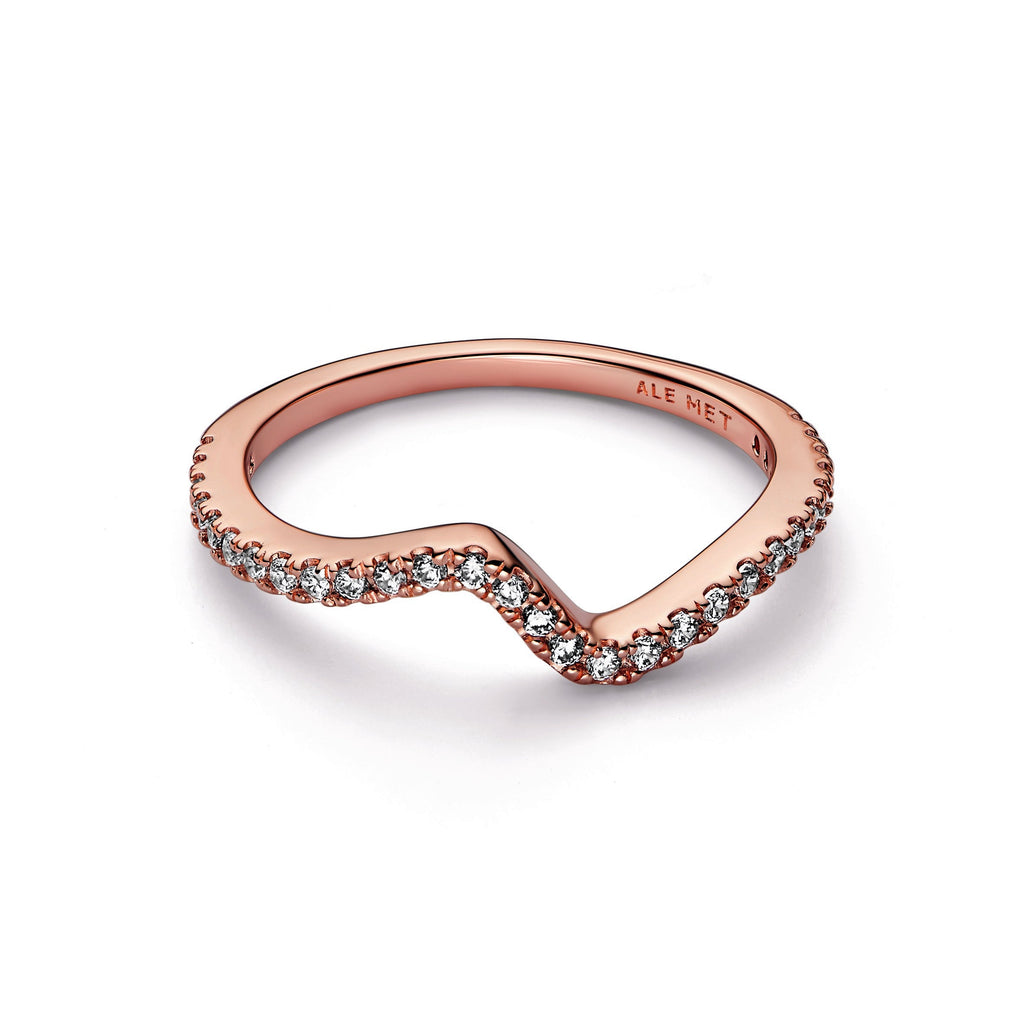 Pandora Sparkling Wave Ring