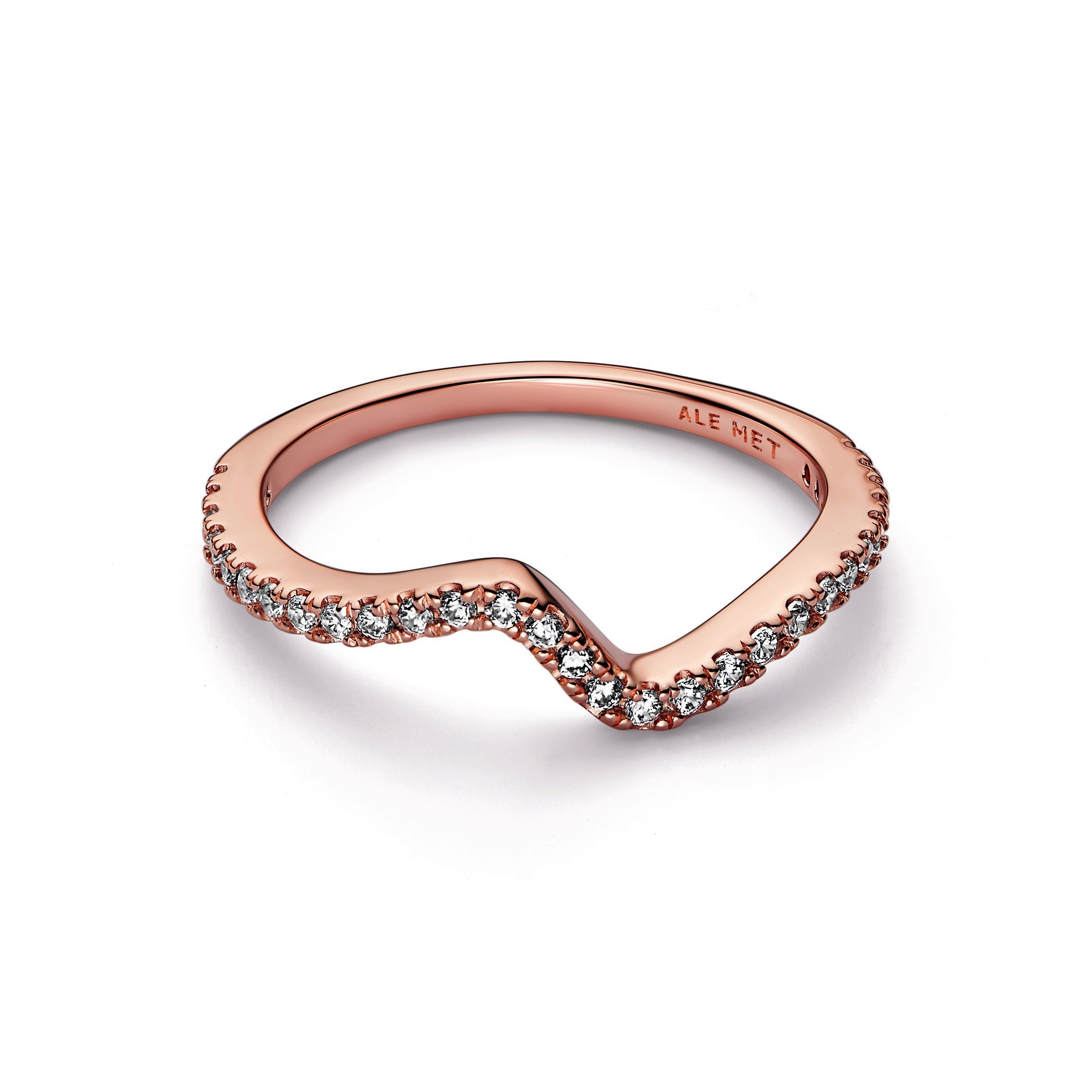 Pandora Sparkling Wave Ring