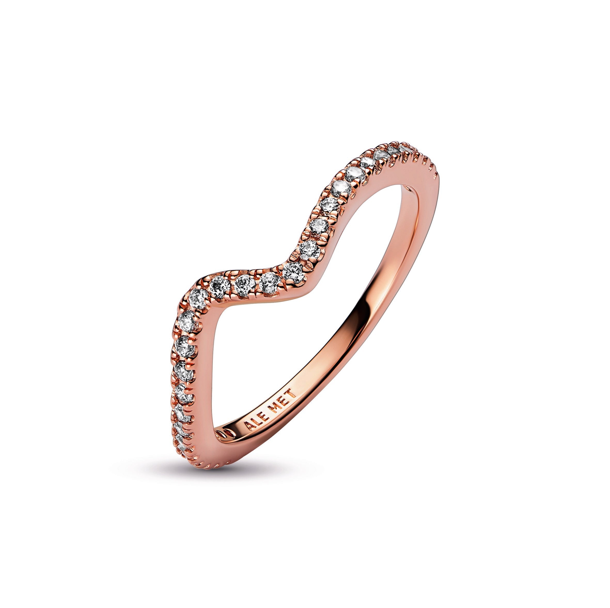 Pandora Sparkling Wave Ring