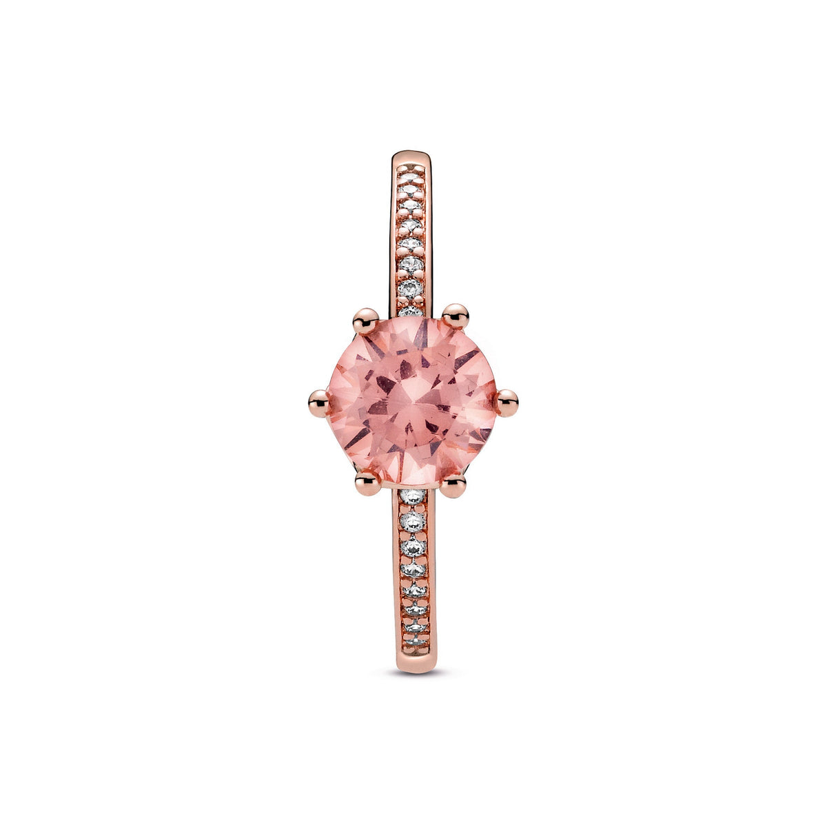 Pandora Pink Sparkling Crown Solitaire Ring