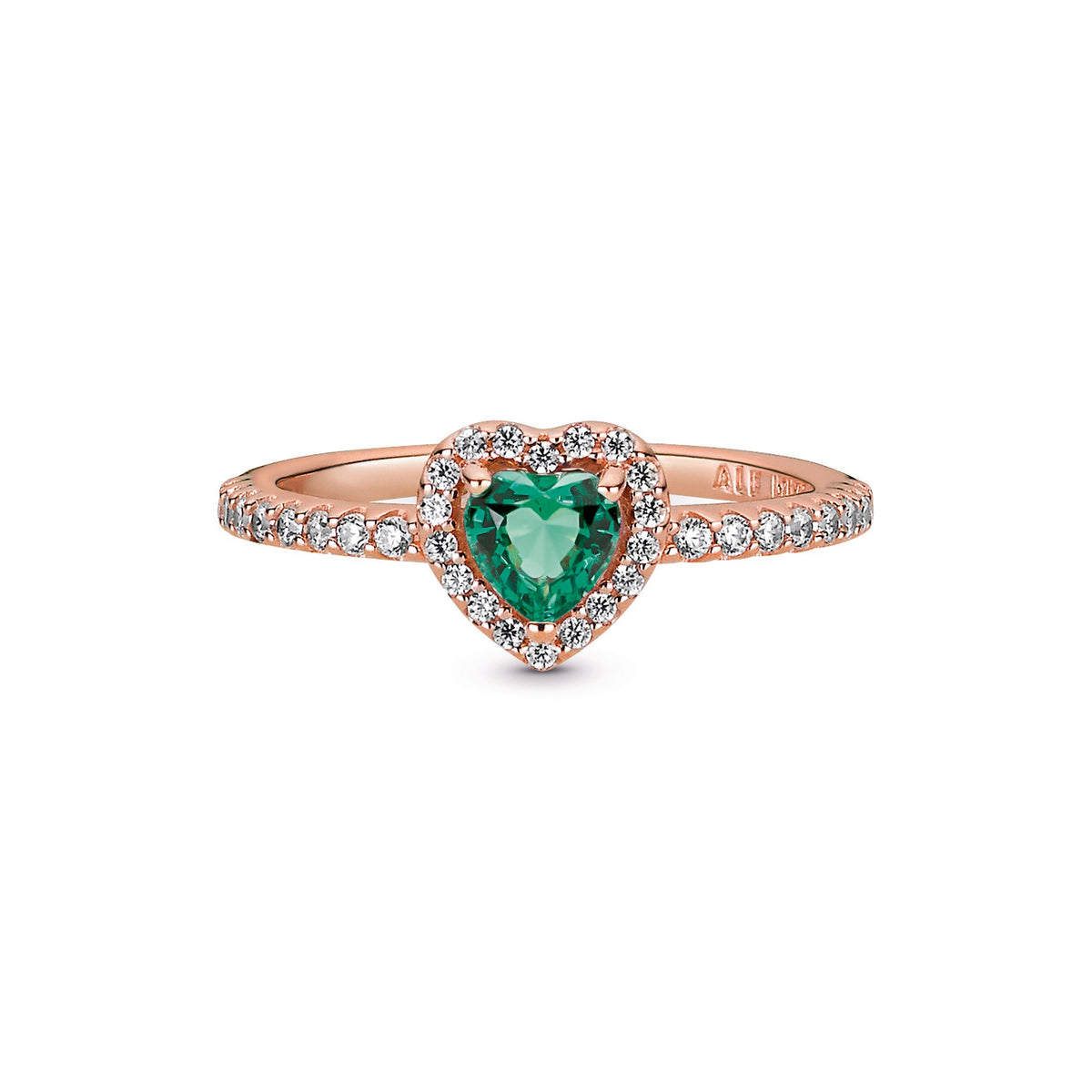 Pandora Sparkling Elevated Heart Ring