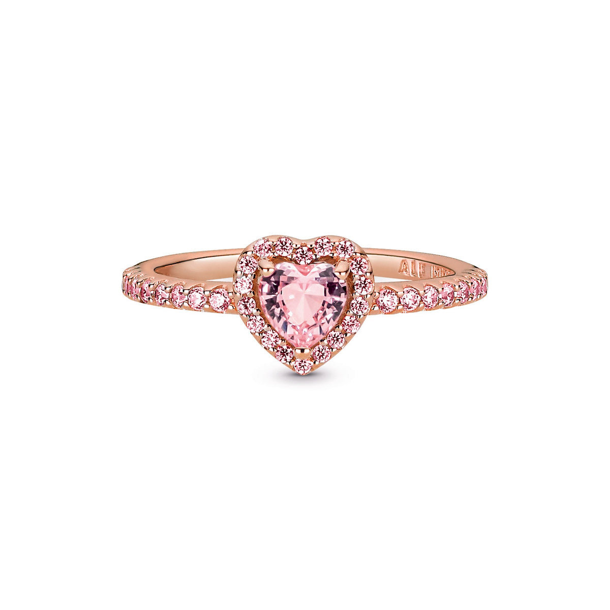 Pandora Sparkling Elevated Heart Ring