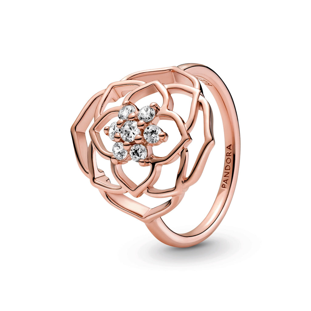 Pandora Rose Petals Statement Ring