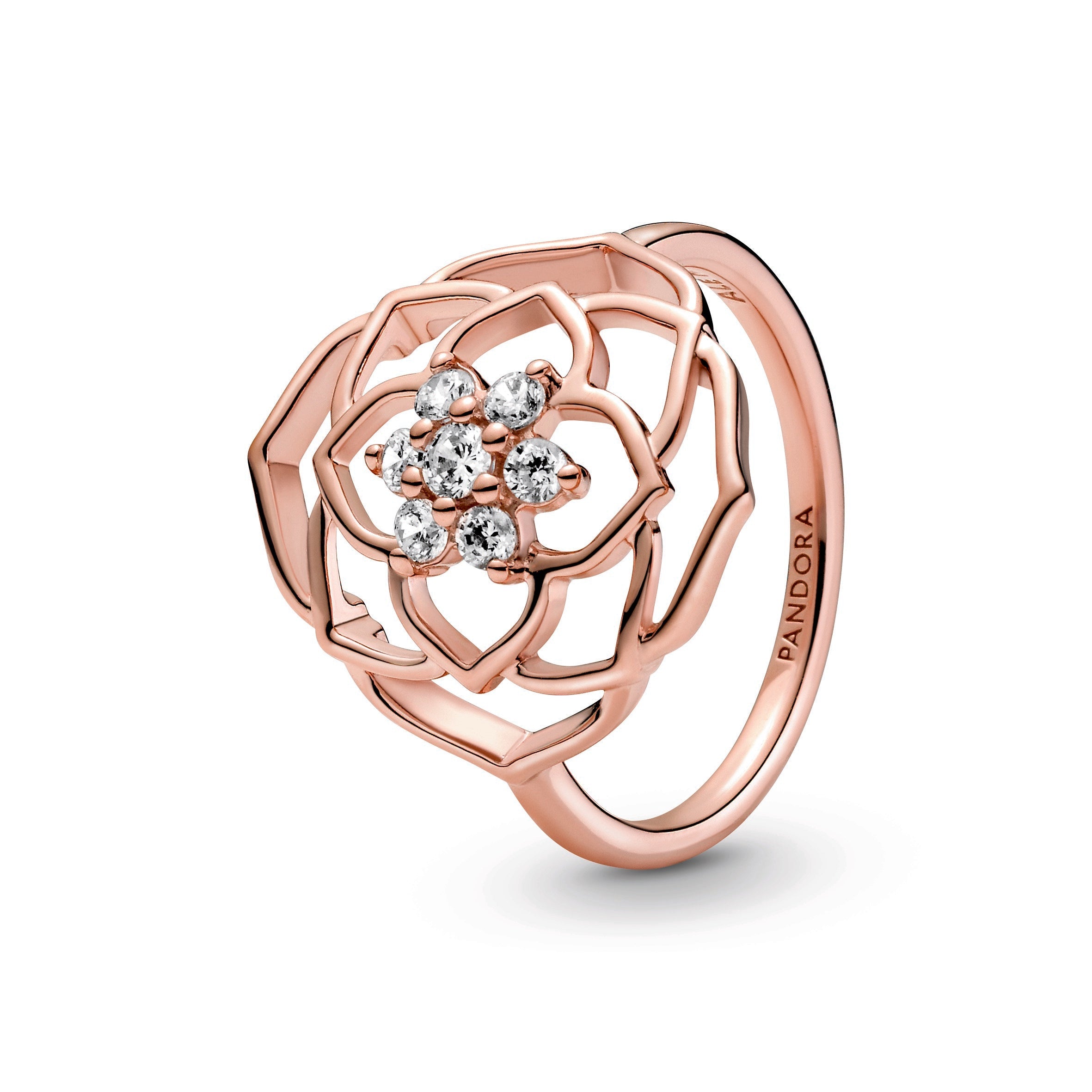 Pandora Rose Petals Statement Ring