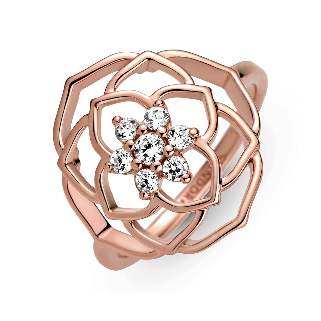 Pandora Rose Petals Statement Ring