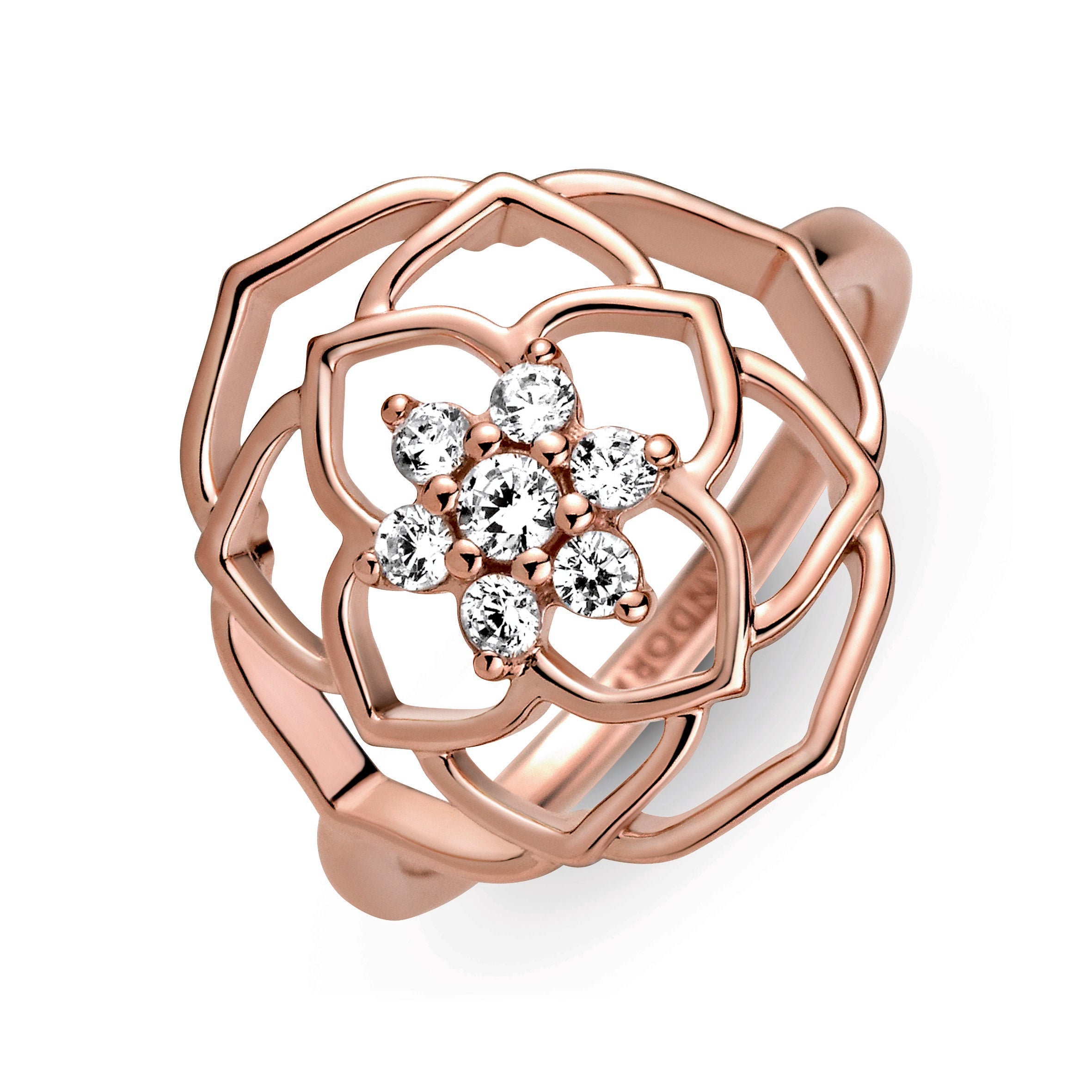 Pandora Rose Petals Statement Ring
