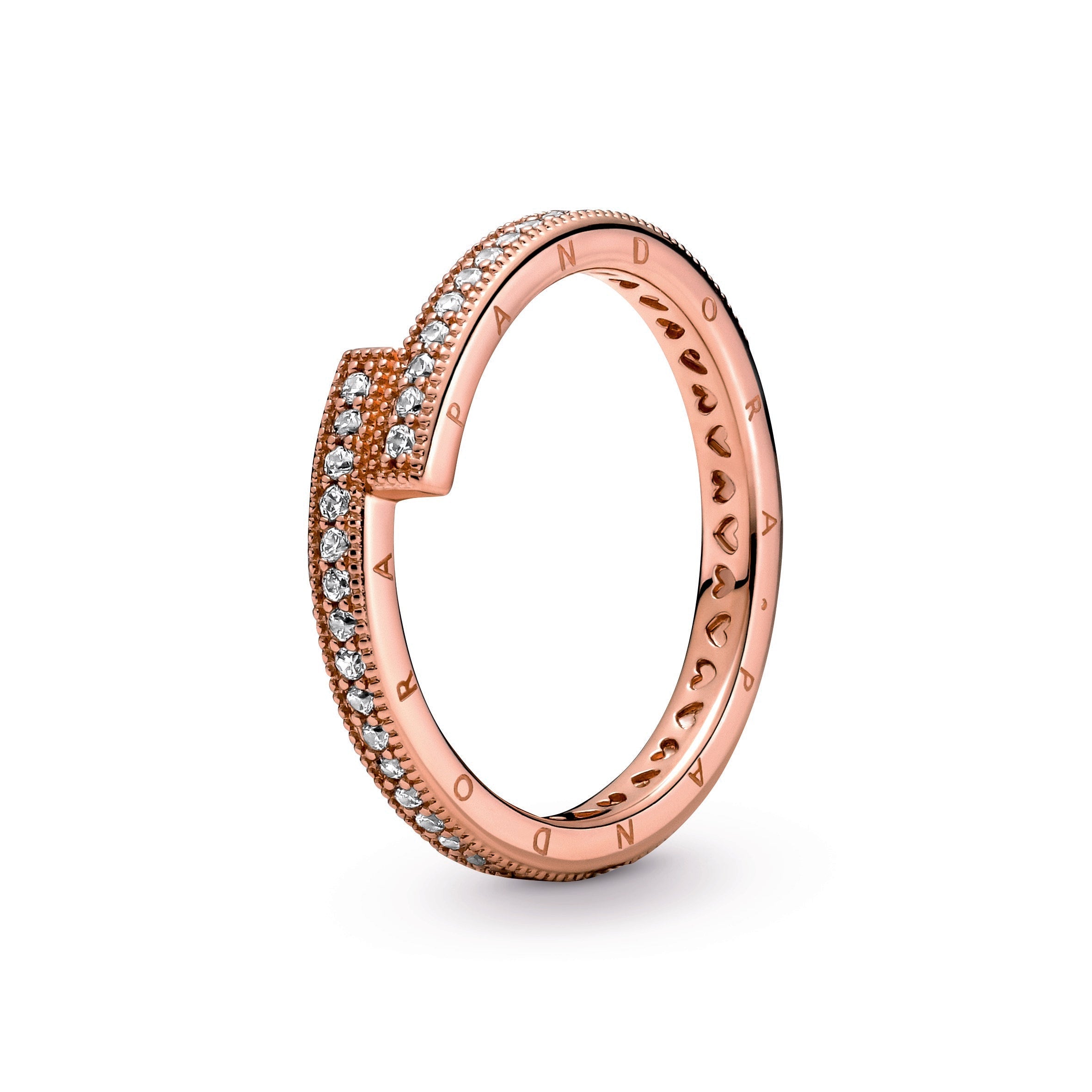 Pandora Sparkling Overlapping Ring