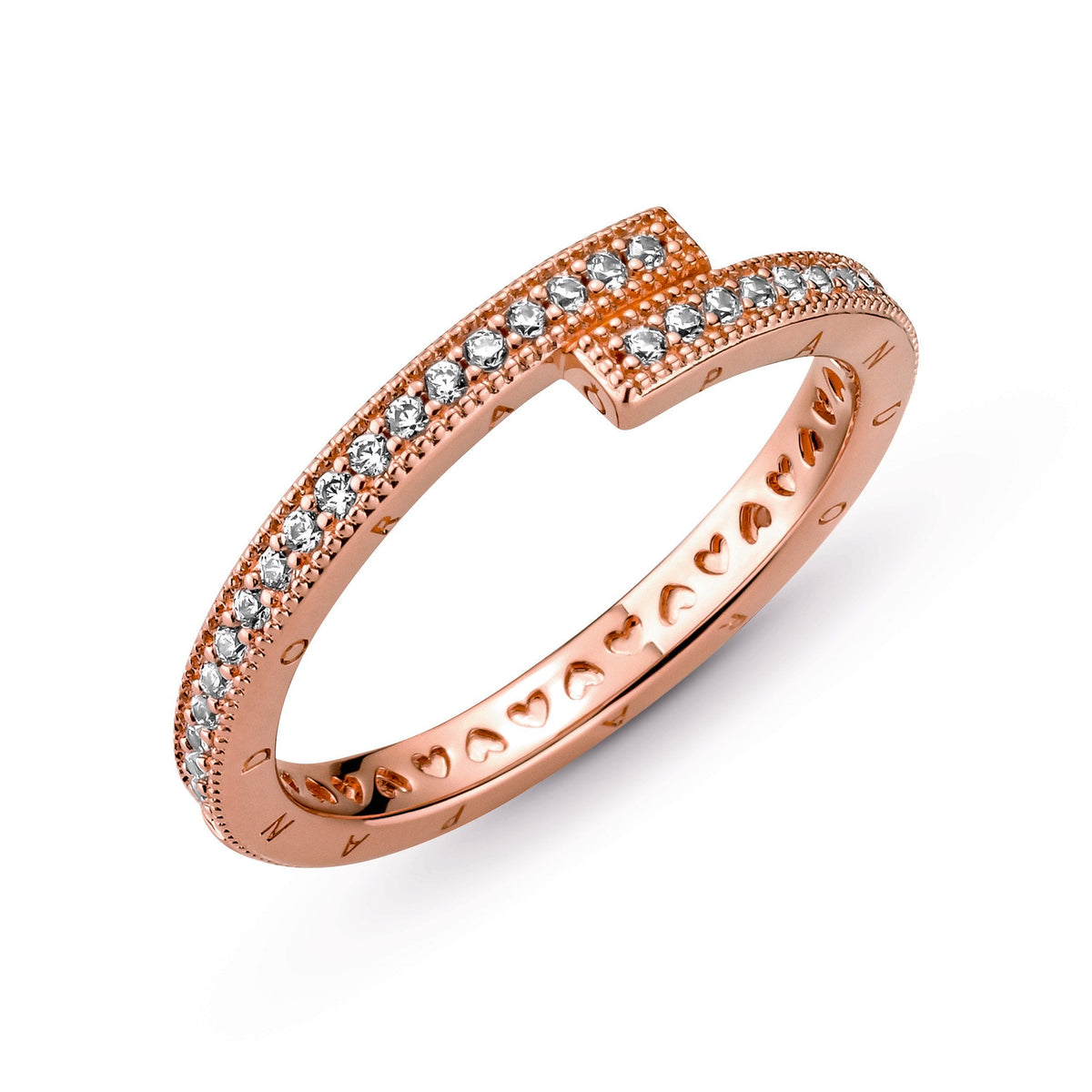 Pandora Sparkling Overlapping Ring