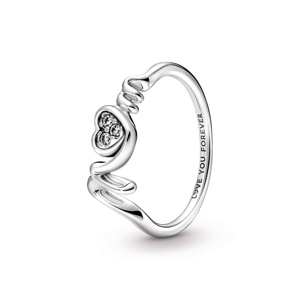 Pandora Mum Pave Heart Ring