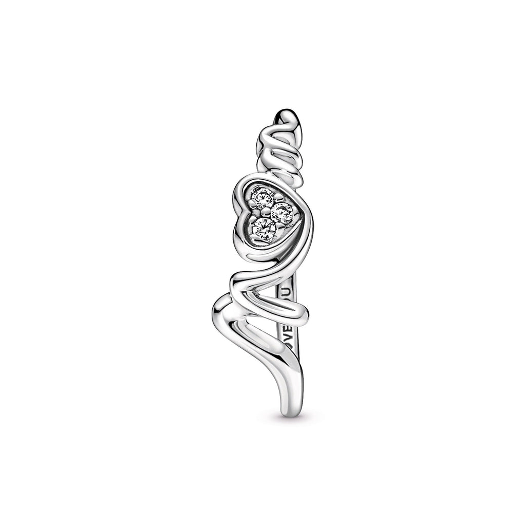 Pandora Mum Pave Heart Ring