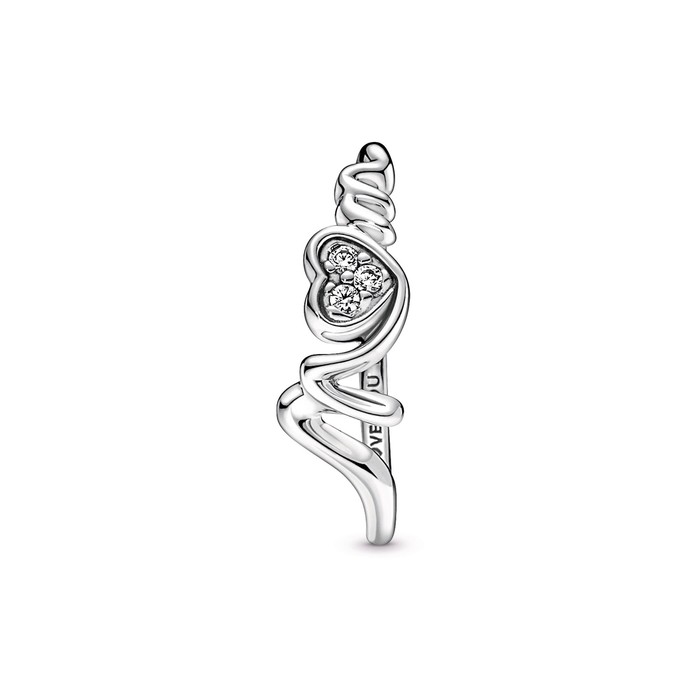 Pandora Mum Pave Heart Ring
